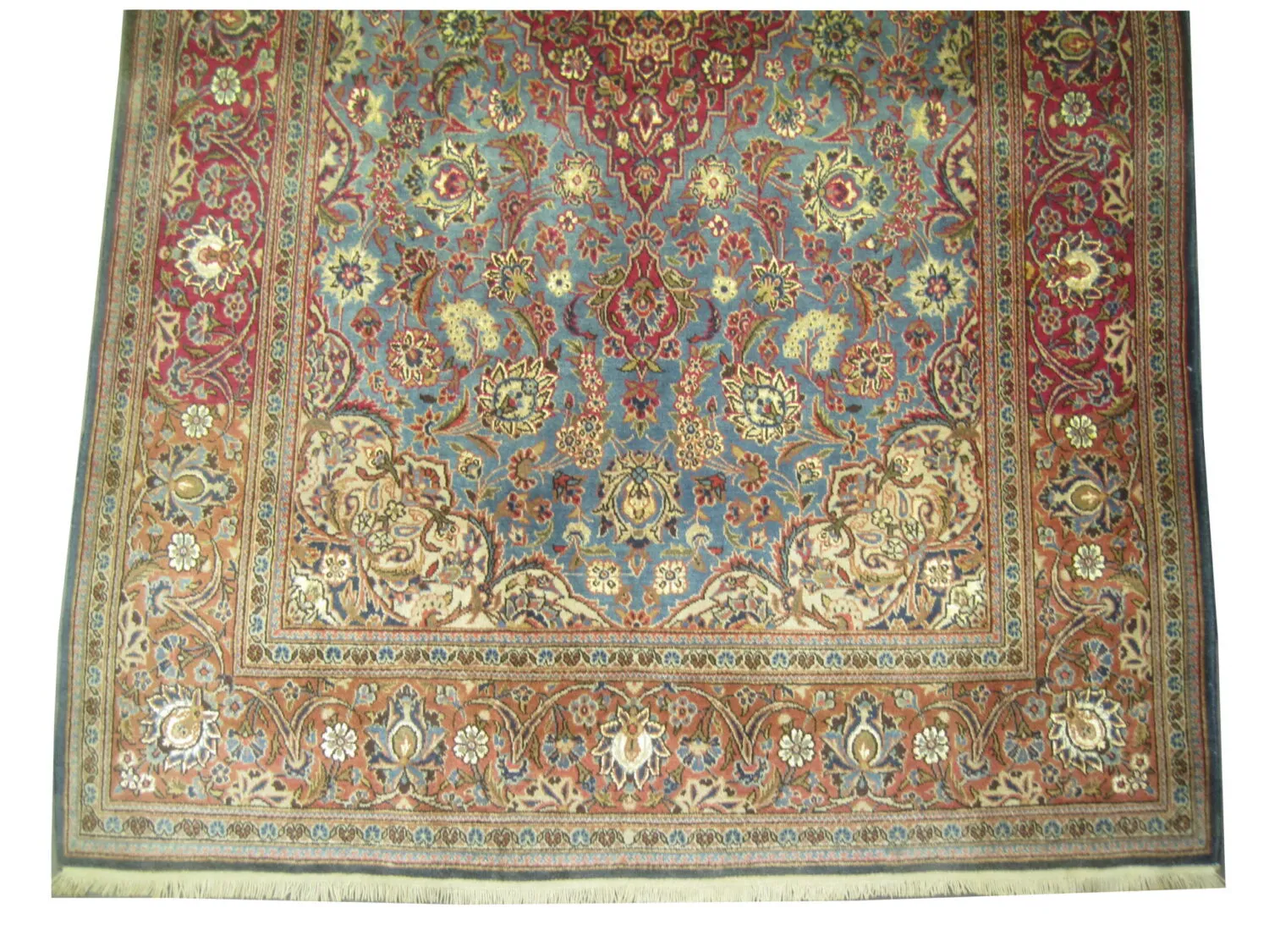 Debir Kashan with silk Persian - Image 3