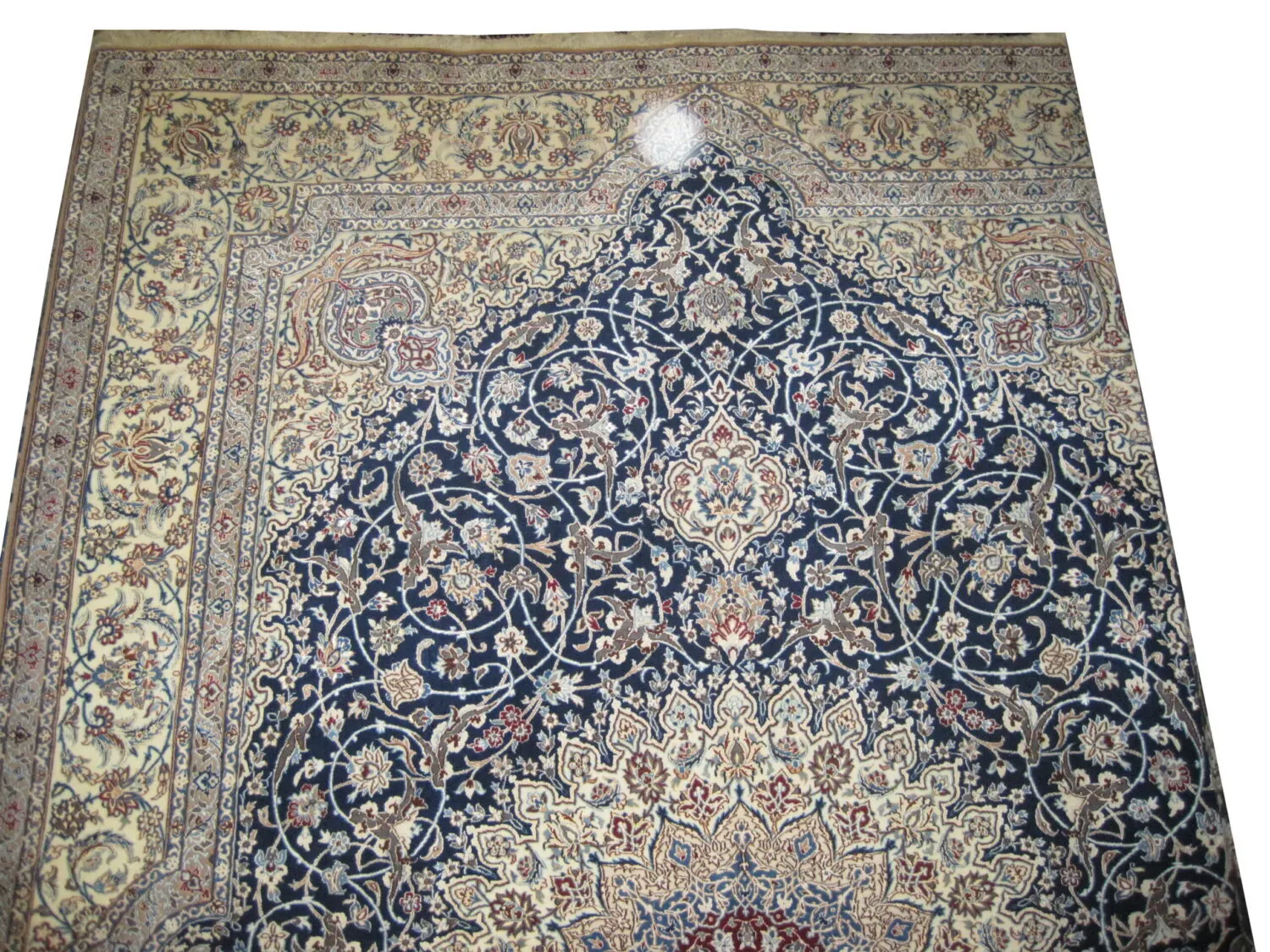 Nain Habibian with silk Persian