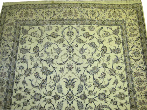 Nain Habibian with silk Persian