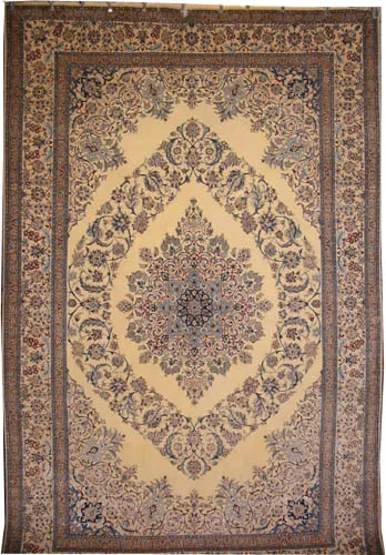 Nain Habibian with silk Persian