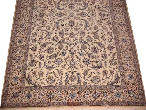 Nain Habibian with silk Persian