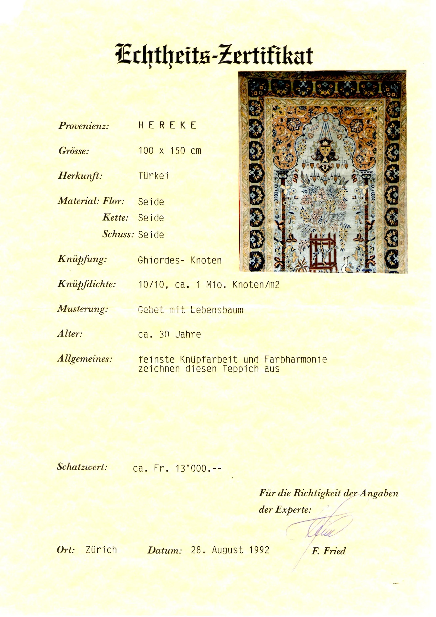 Hereke silk Turkish - Image 5